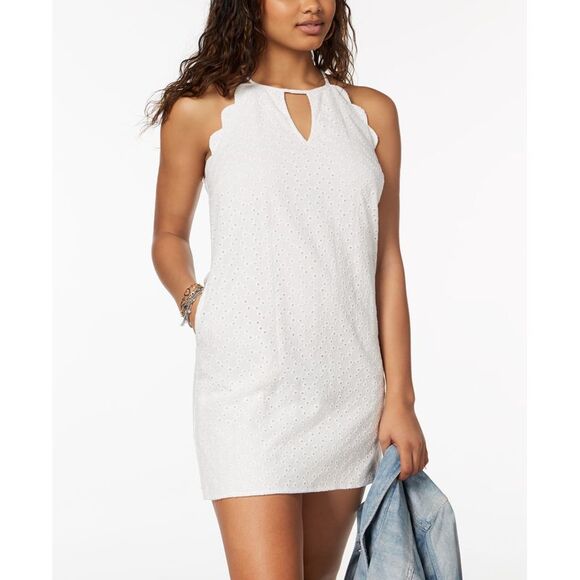 Speechless Juniors Scalloped Eyelet Dress - Picture 1 of 4